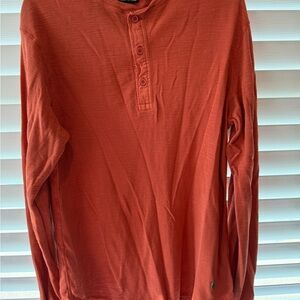 Buffalo David Bitton Brick Long Sleeve Henley